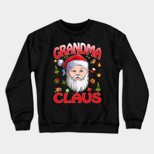 Grandma Santa Claus Christmas Matching Costume Crewneck Sweatshirt